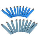 20Pcs Carbide Tip Tipped Lathe Tool Set 1/4 Inch Shank Metal Cutter Bit Cut
