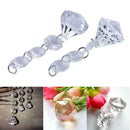 10pcs Acrylic Crystal Diamond Beads Garland  Hang Wedding Party Decor