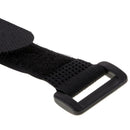 10x Reusable Nylon  Strap Cable Tie Wire Rope with Buckle Black