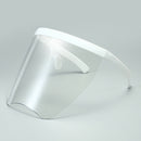 Large Full Face Shield Goggles Clear Lens Sunglasses Flat Top Wrap Visor White