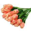 31Pcs Tulip Artificial Flower Artificial Bouquet Real Contact Flower for Fa