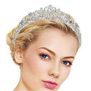 Crystal Tiara Crown Headband Princess Elegant Tiara with Combs for Women Yo Z1I9