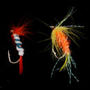 12pcs Fly Bait Hairhook Fly Fishing Flies Minnow Salmon Pike Saltwater Flies