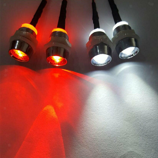4 Pieces RC 1/10 1/8 Lamp 8mm Bright LED Night Light Lamp for RC Traxxas HSP
