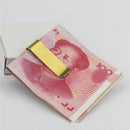 2pc Money Clip Stainless Steel Matt-golden Finish in gift box