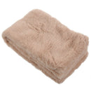 Women's Faux Rabbit Fur Scarf Autumn Winter Scarves Beige U8B5