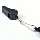 Football Soccer Sports Referee Plastic Whistle Lanyard Emergency Loud Sound FT