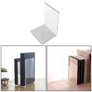 Book Shelf Bookend Transparent Desk Tidy Office Study Plastic Clear Acryli XNZ