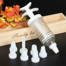 Fondant Pastry Nozzle Kit Icing Piping Gun Cupcake Cake Decorating Syringe