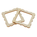 100pcs Wood Photo Frame Shapes Craft DIY Embellishment