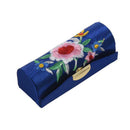 Lady Floral Embroidery Mirror Lipgloss Lip Stick Case Jewelry Lipstick Box