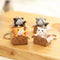 Cartoon Cute Cat Pendant Keychains Metal Key Rings Women Bag Car Key Chain Gi MO
