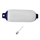 110x400mm Ribbed Inflatable Boat Fender Marine Buffers Dock Bumper White