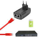 24V 0.5A 12W Wall Plug POE Injector Ethernet Adapter IP Camera Switch (EU)