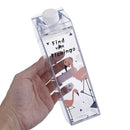 summer flamingos cartoon water milk box drink bottle birthday kid gift OZ