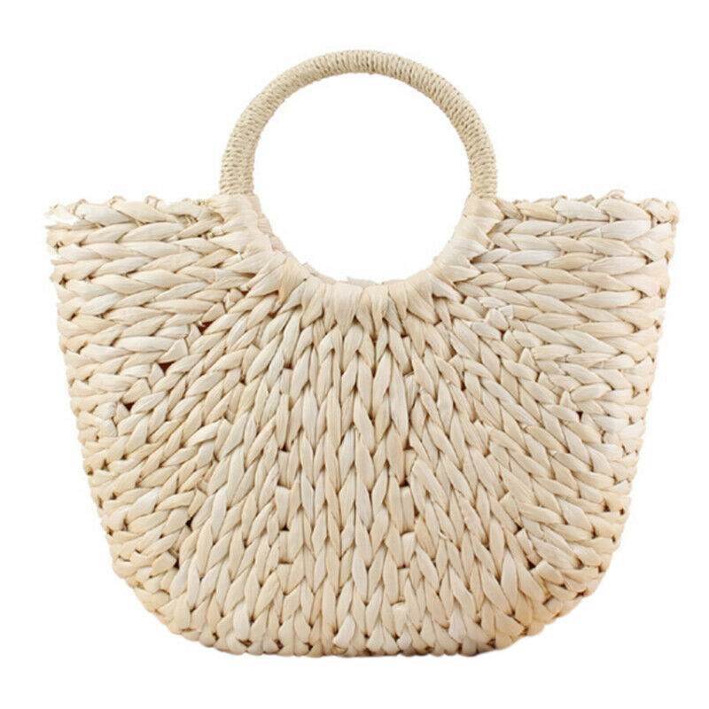Women'S Straw Hand Bag Large Shoulder Tote Bag Bucket Summer Bags Women Tas M5S6