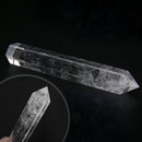 160mm Hexagonal Prism Natural Transparent Crystal Quartz Point Heal Wand Decor