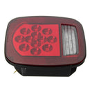 1X(1pcs Universal Red+White 39 Led Stop Brake Turn Tail Combination Light F