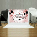 21st Birthday Backdrop Wall Decor Photo Studio Photography Background Cloth