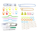 60Pcs DIY Crochet Hooks Needles Stitches Knitting Craft Case Weaving Sewing Tool