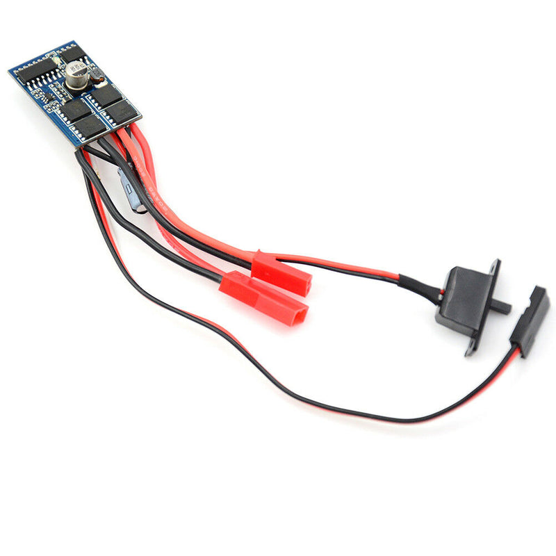RC 10A ESC Brushed Speed Controller w/ Brake for 1/16 1/18 1/24 Car Boat Tank ME