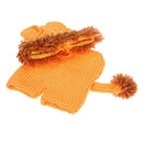 2pcs Baby Lion Crochet Hat + Pants Costume Photo Props Cute Handmade Outfit