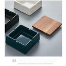 Nordic Style Ashtray with Lid Retro Simple Cigarettes Smoker Accessory