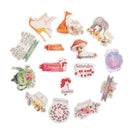 Korean Flowers Weeks Months Words Scrapbooking Stickers Decor DIY Craft Diary M&