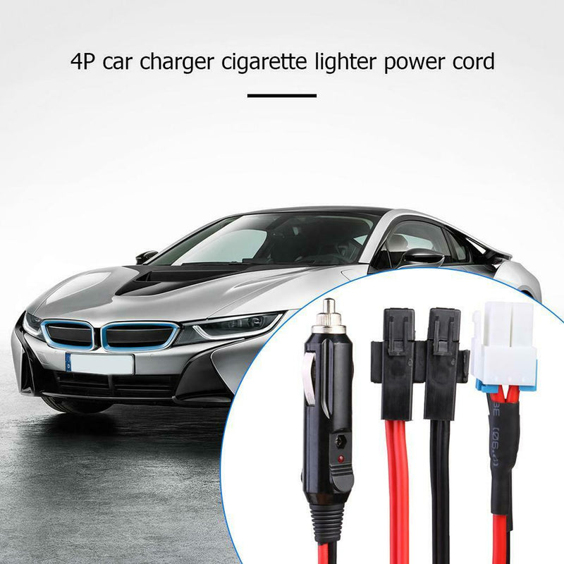 1.5m 30A 4Pin Short Wave Car Charger Power Cable for ICOM IC-7000 IC-7600