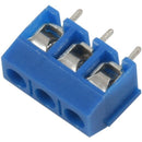 20 pieces 3 pin 5 mm pitch PCB screw Terminal Block 300V 16A AWG14-22 blue  C4Q1