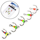 5Pcs/Set High-Carbon Steel Three-Jaw Hook 12 Fishing Hooks Winter Ice Fishi F3U3