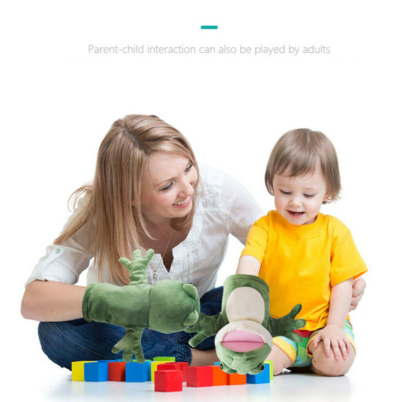 Colorful Animal Hand Puppet Baby Toddlers Cartoon Frog Glove Toys Party Favors