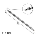 5 Pcs T12 Series Solder Iron Tips for Hakko FX951 BAKON 950D Soldering Stat