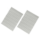 2 Pieces EVA Traction Pads Surf Deck Grip for Surfboard / Kiteboard Grey