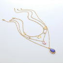 Elegant Women Necklace Multi-layer Butterfly Pendant Clavicle Chain Jewelry