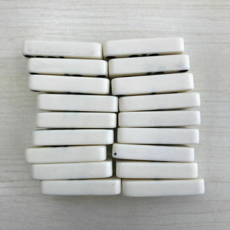 Double  Dominoes  Smooth Edge Highly Polished Tile Color Package Play To KKD