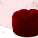 Velvet Couple Rings Display Storage Case Xmas Gift Box Red