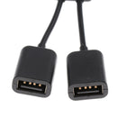 USB 3.1 Type C Male To Female Dual USB 2.0  2 In 1 OTG HUB Adapter Cable