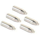 5pcs Metal XLR 3 Pin Male to RCA Female Audio Jack Adapter Plug Connector