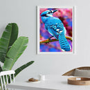 Full Round Drill Diamond Painting DIY Blue Bird Mosaic Rhinestone Picture