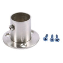 Closet Wardrobe 22mm Dia Pipe Hanging Rail Rod End Support Bracket