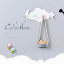 Star Moon Cloud Shape Nail Free 4 Hooks Moisture Multi Functional Hooks Han BX