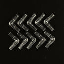 10pcs Clear Elbow Connector Fish Tank Aquarium Air Line Tubing Connector MO