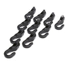 10Pcs Open End Cord Hook Snap Boat Kayak Rope Buckle Camping Tent HookJC%o