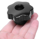 Black Replacement M12 x 50mm Female Thread Knurled Clamping Knob 4 Pcs M9Y5