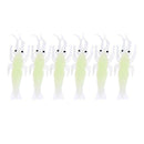 15pcs/lot Fishing Luminous Artificial Shrimp Lures Soft Baits Crank Bait