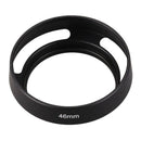 Black 46mm Metal Lens Hood for 25mm F1.4 35mm F1.6 50mm F1.8 mirrorless C4J9