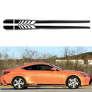 2pcs Car Auto Side Body Vinyl Decals Long Stripe Stickers Trim for Mercedes-Benz
