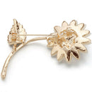 Women'S Fashion Opal Rhinestone Alloy Sun Flower Brooch Sunflower Brooch Cl K2Y6