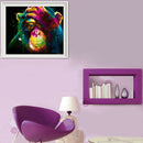 DIY 5D Full Drill Diamond Painted Gorilla Painting Home Decor Craft(B)